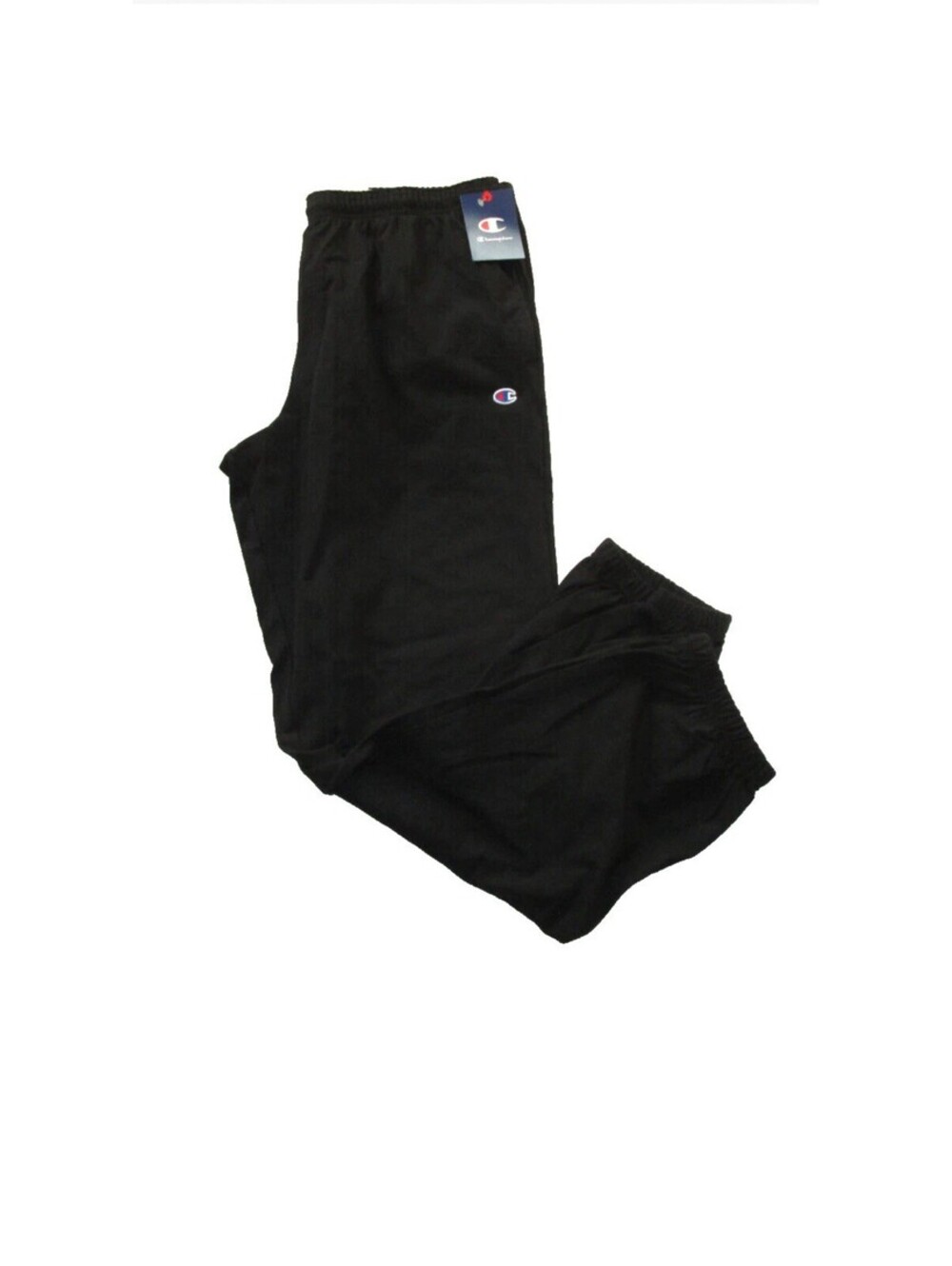NWT Mens Champion Lightweight Cotton Jersey Pants Closed Bottom Black 4X P7310